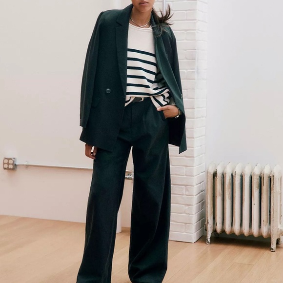 Madewell Conway Pullover Sweater in Stripe in Antique Cream - Picture 4 of 9